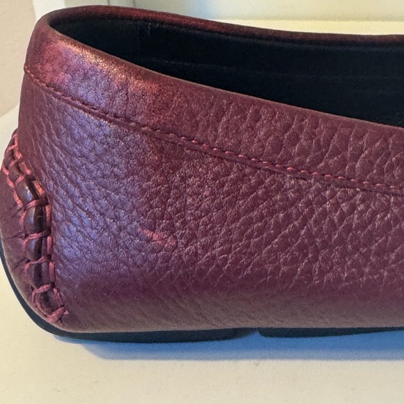 Gucci Driving Loafers dark red oxblood leather in great condition Women’s sz 38 - Picture 10 of 12